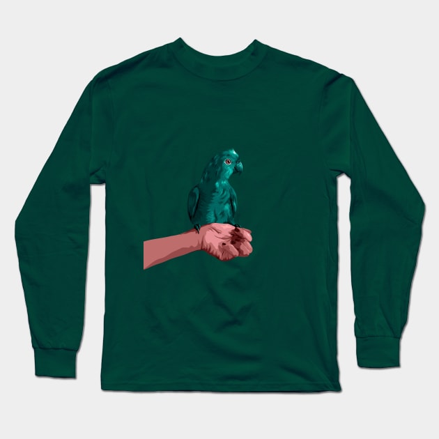 Parrot Long Sleeve T-Shirt by Ana Ariane